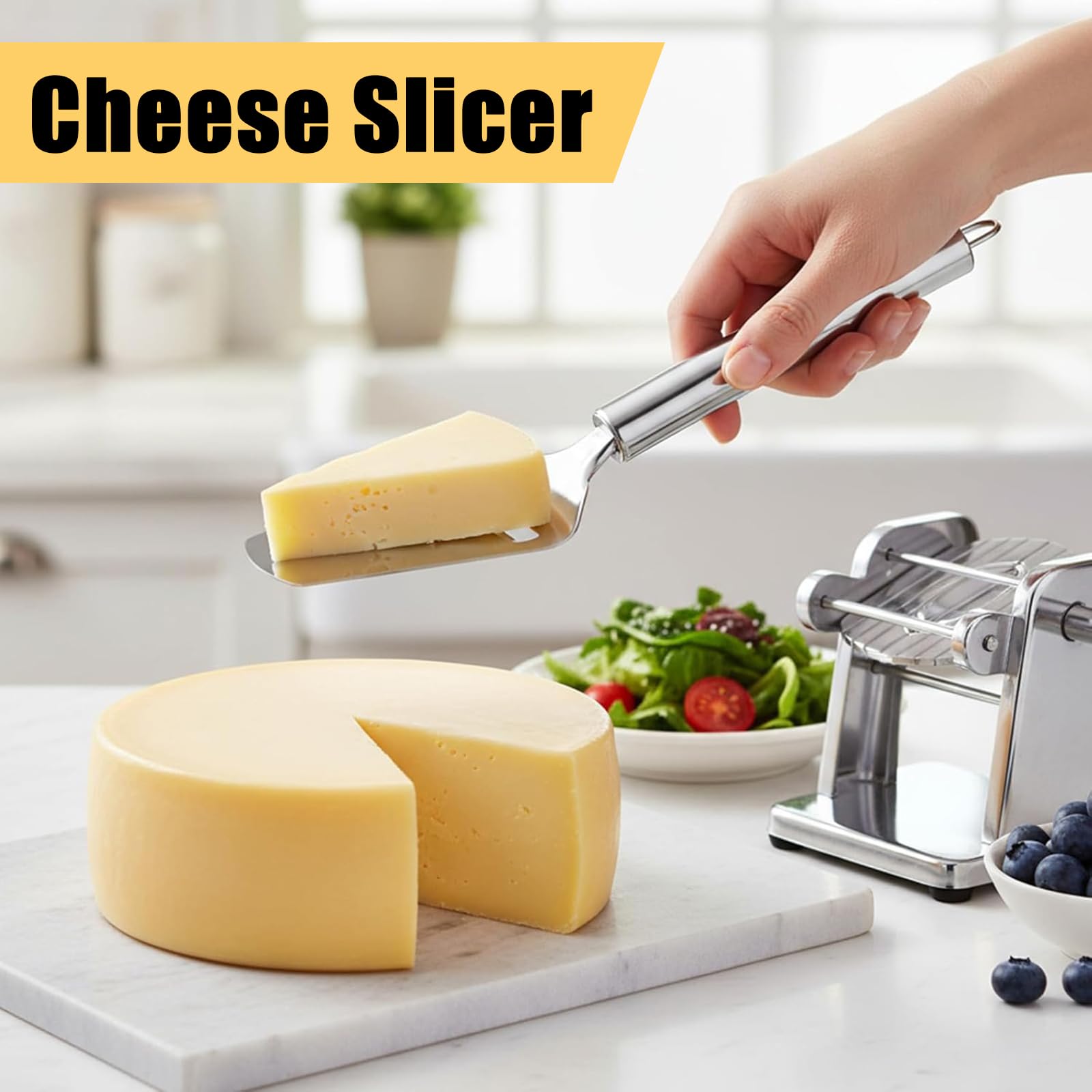 Cortador de Queso Copenhagen Profesional Acero Inoxidable Multifuncional para Queso Duro