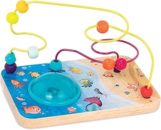 B. toys- A-Mazing Seas- Developmental Toy- Bead Maze â€“ Musical Wire Maze â€“ Sounds & Lights â€“ Toy Maze for Toddlers, Kids â€“ 12 Months +