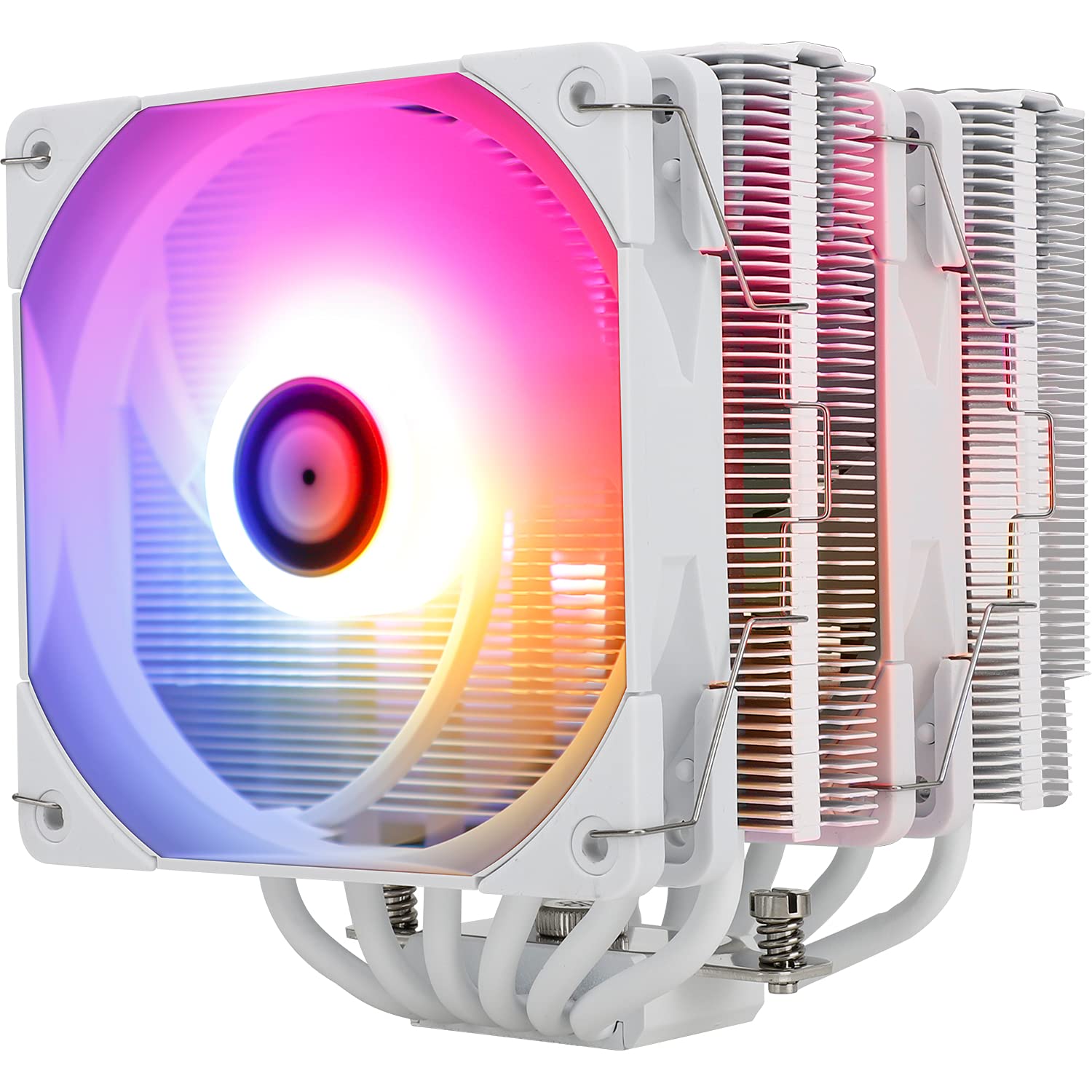 Thermalright Peerless Assassin 120 White ARGB Refroidisseur d’air CPU,6 caloducs, Double ventilateur PWM TL-C12W-S de 120 mm,Technologie AGHP, Pour AMD AM4 AM5,Intel 1700/1150/1155/1200/2011