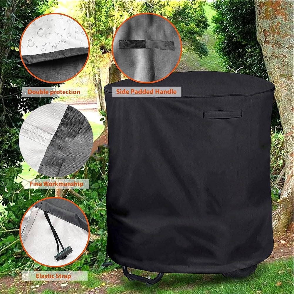 Housse de protection imperméable en tissu Oxford 600D pour broyeurs et broyeurs à bois, 2,8 × 1,1 m, loin de la poussière et des débris