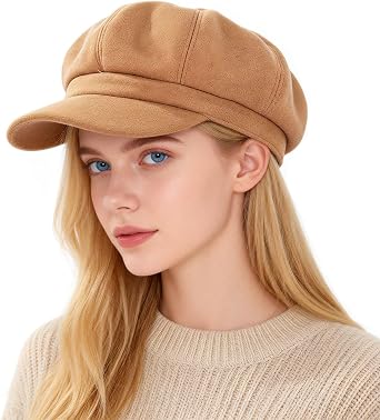Idopy Women's Retro Peaked Ivy Newsboy Paperboy Baker Boy Beanie Gatsby Cabbie Painter Cap Hats
