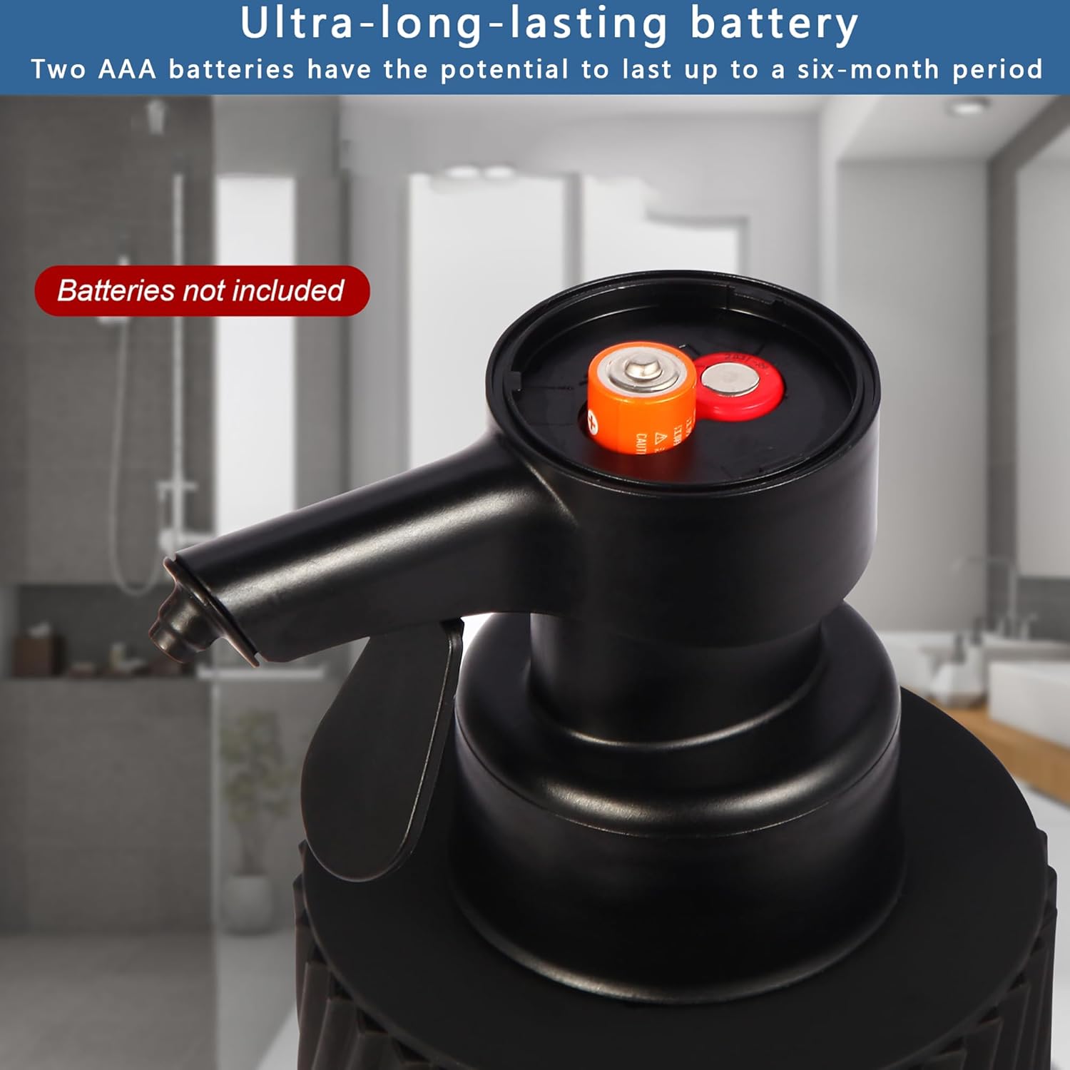 Automatic Hand Foaming Soap Dispenser Black Foam Auto Countertop Soap Dispense for Bathroom, Kitchen,Hotel, Restaurant with 10.82oz/320ml - Image 3