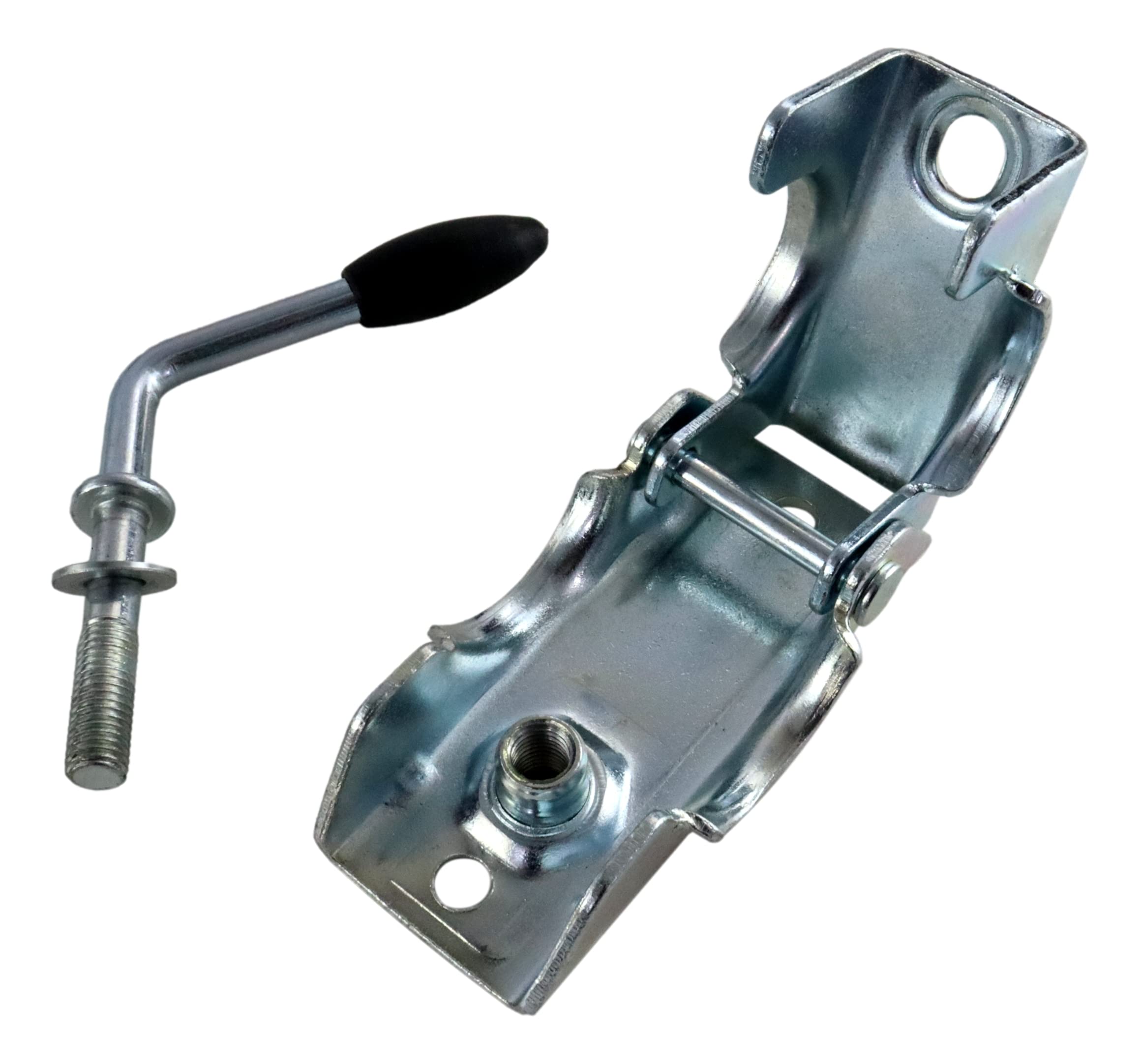p4U Winterhoff - Ruota da fantino con supporto per rimorchio e roulotte, 150 kg, 48 mm
