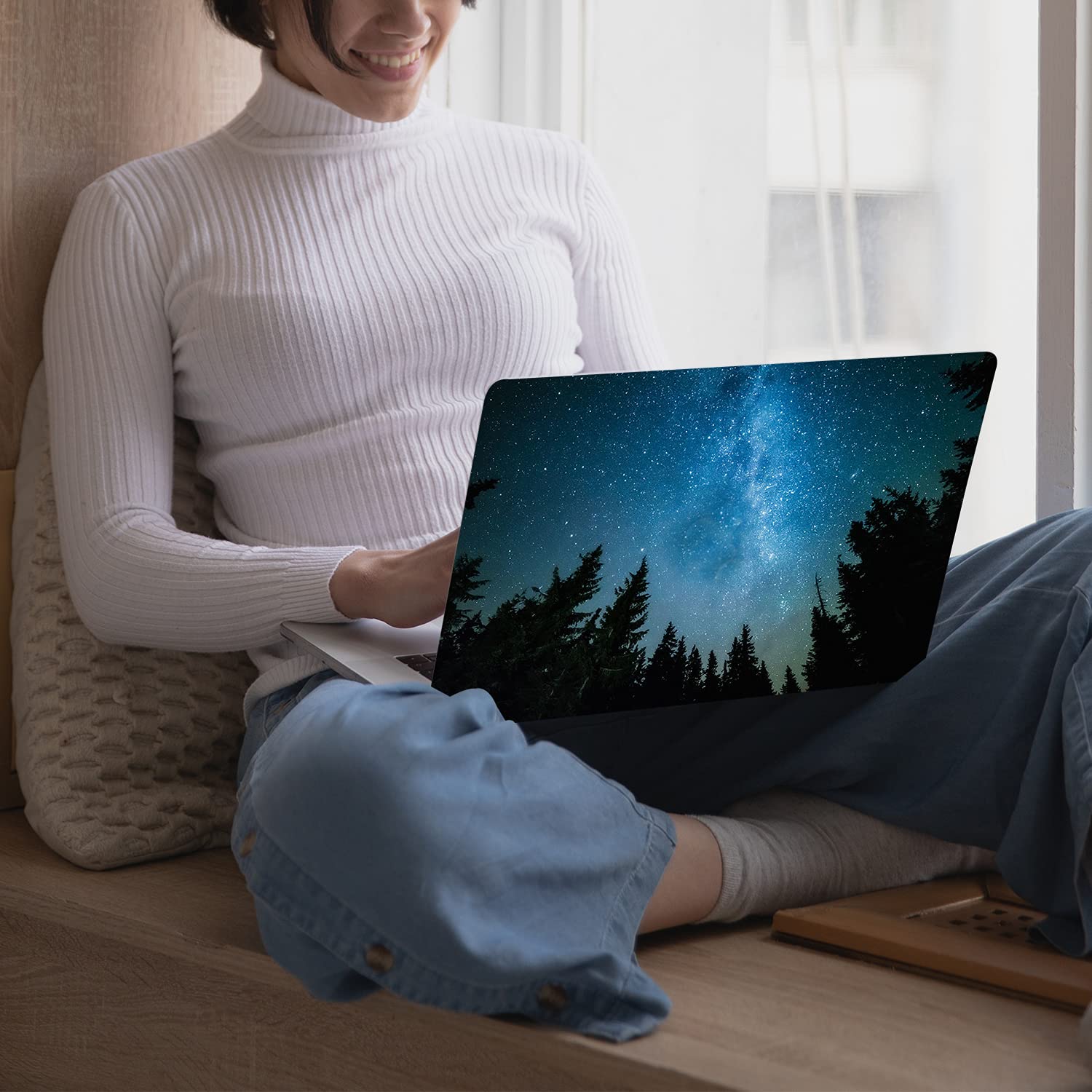 Case for MacBook Pro 14 inch Case 2024 2023-2021 Release M3 A2918 A2992 M2 A2779 M1 A2442 Pro Max, Classic Printed Plastic Hard Shell Case & Keyboard Cover for MacBook Pro 14", Star Tree — view 5