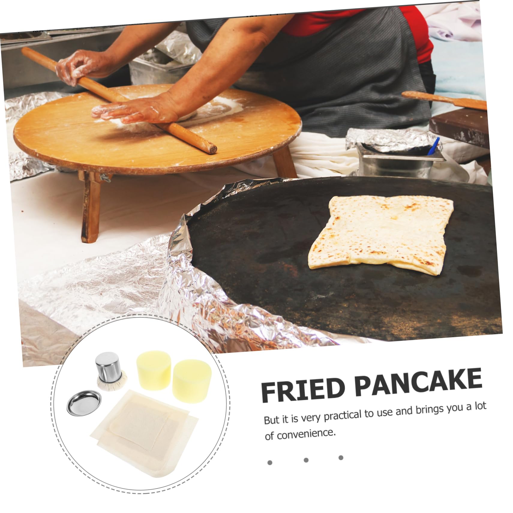 Brocha de Aceite para Cocina y Barbacoa Mango de Acero Inoxidable y Esponja, Adecuado para Esparcir Aceite Uniformemente en Pancakes y Asados Color Aleatorio