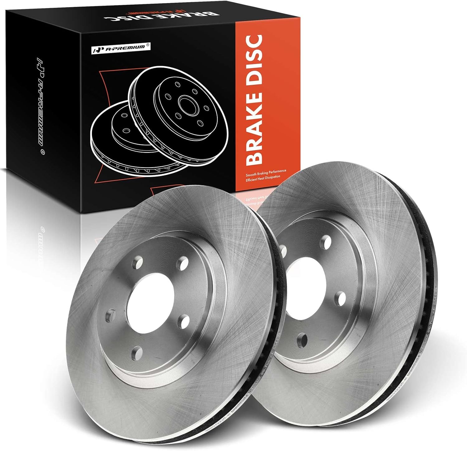 A-Premium 11.93inch(303mm) Front Vented Disc Brake Rotors Compatible with Select Buick, Cadillac, Chevy, Oldsmobile and Pontiac Models- Camaro, Monte Carlo, Aurora, Intrigue, Regency, LeSabre, DeVille