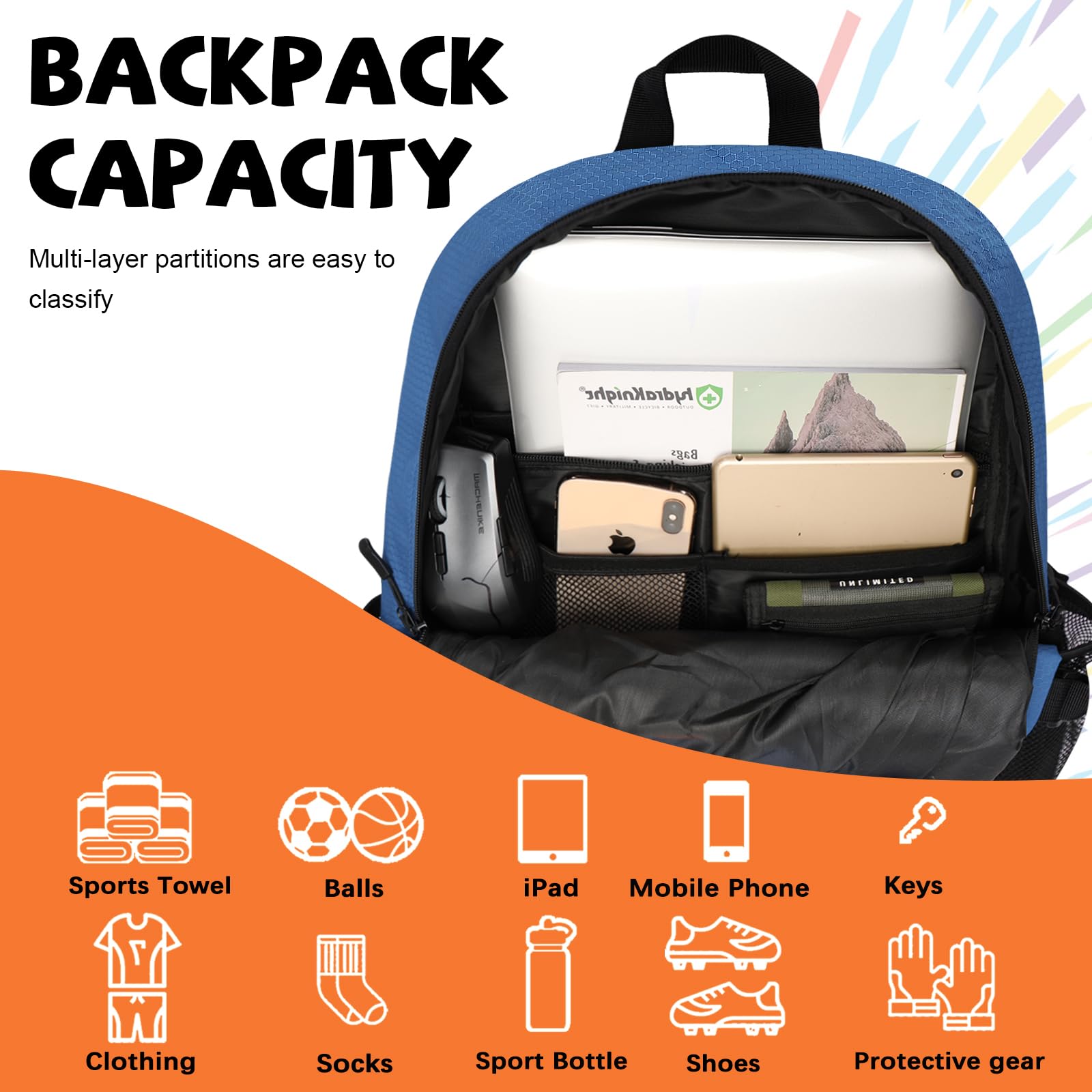 Goloni Soccer Backpack,Soccer Bag With Ball Holder & Zimbabwe