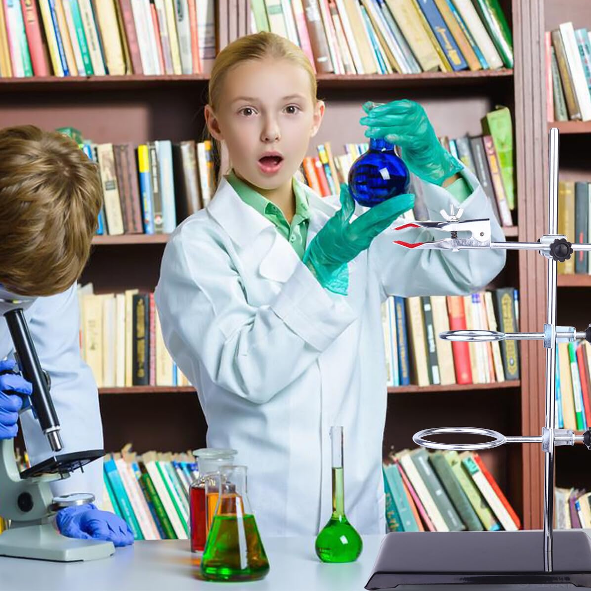 Ferro Supporto da Laboratorio per Esperimenti di Chimica e Fisica Base