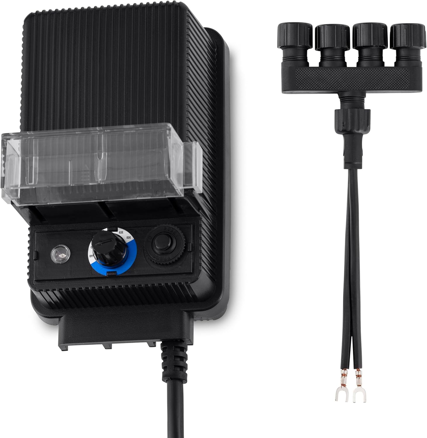 60 Watt Black Outdoor Transformer with Timer