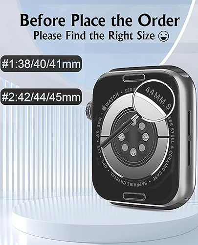 Miniatura 6 de Correa de nailon con cargador de reloj 2 en 1, compatible con Apple Watch Band de 1.496 pulgadas, 1.575 pulgadas, 1.614 pulgadas, para mujeres y