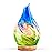 Porseme 280ml Essential Oil Diffuser Glass Color Changing Aroma Air Diffusers Aromatherapy Ultrasonic Cool Mist Humidifier 7 Running Hours Waterless Auto-Off for Sleeping, Yoga, Office (Blue Grass)