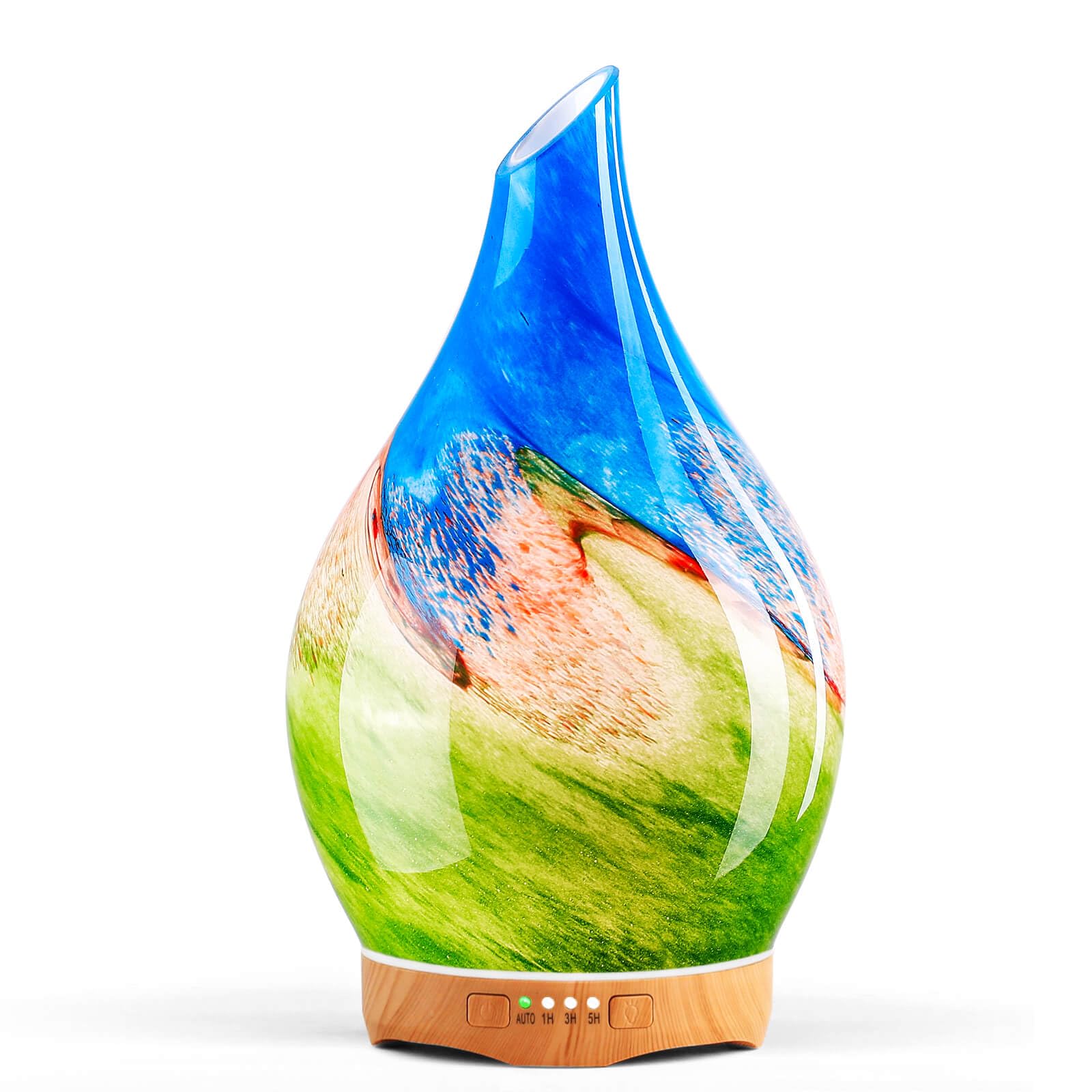Porseme 280ml Essential Oil Diffuser Glass Color Changing Aroma Air Diffusers Aromatherapy Ultrasonic Cool Mist Humidifier 7 Running Hours Waterless Auto-Off for Sleeping, Yoga, Office, Spa (Desert) — view 35
