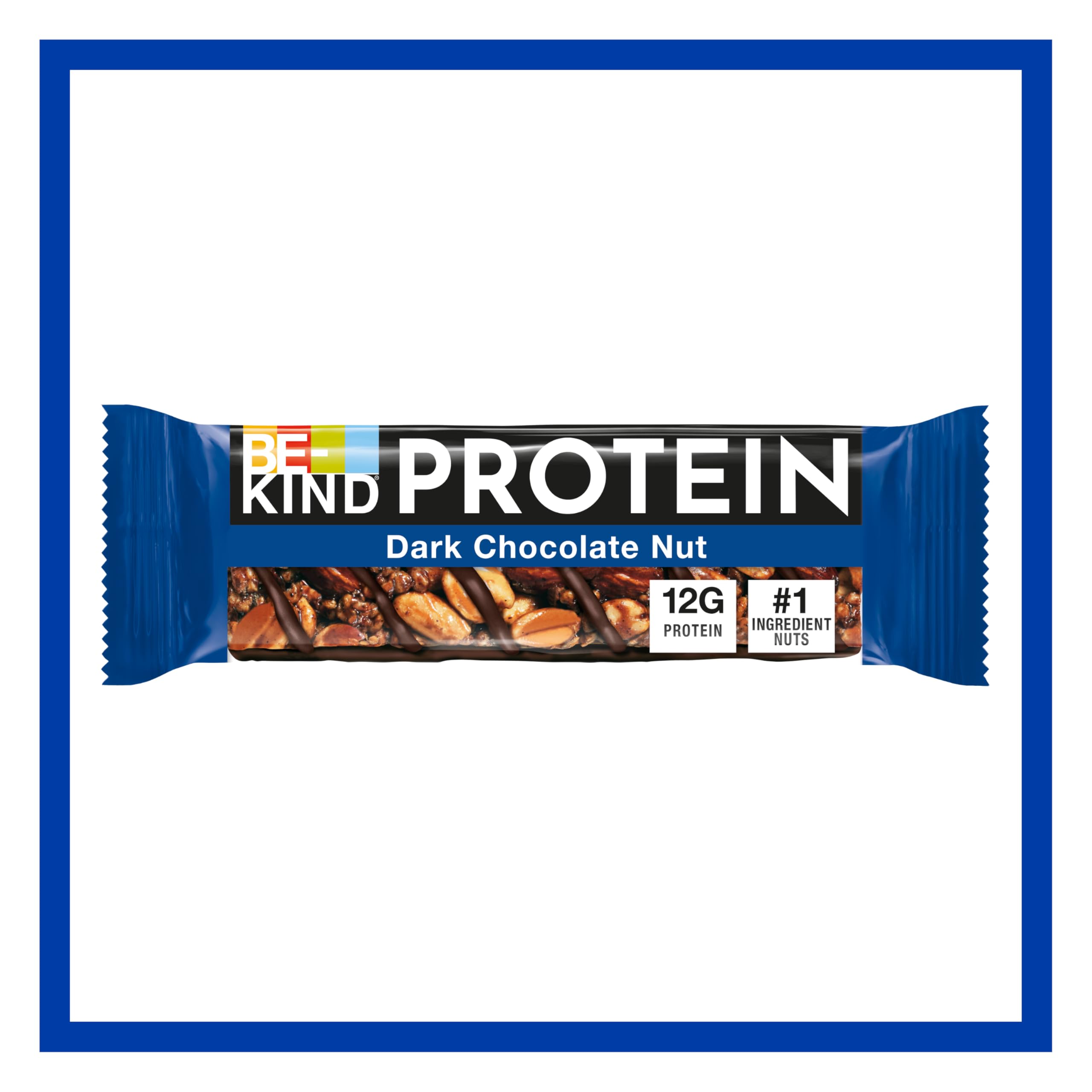 BE-KIND Protein-Riegel, glutenfreier Snack-Riegel, Dark Chocolate Nut, hoher Ballaststoffgehalt, Proteinquelle, ohne künstliche Farb-, Aroma- oder Konservierungsstoffe, 12 x 50g