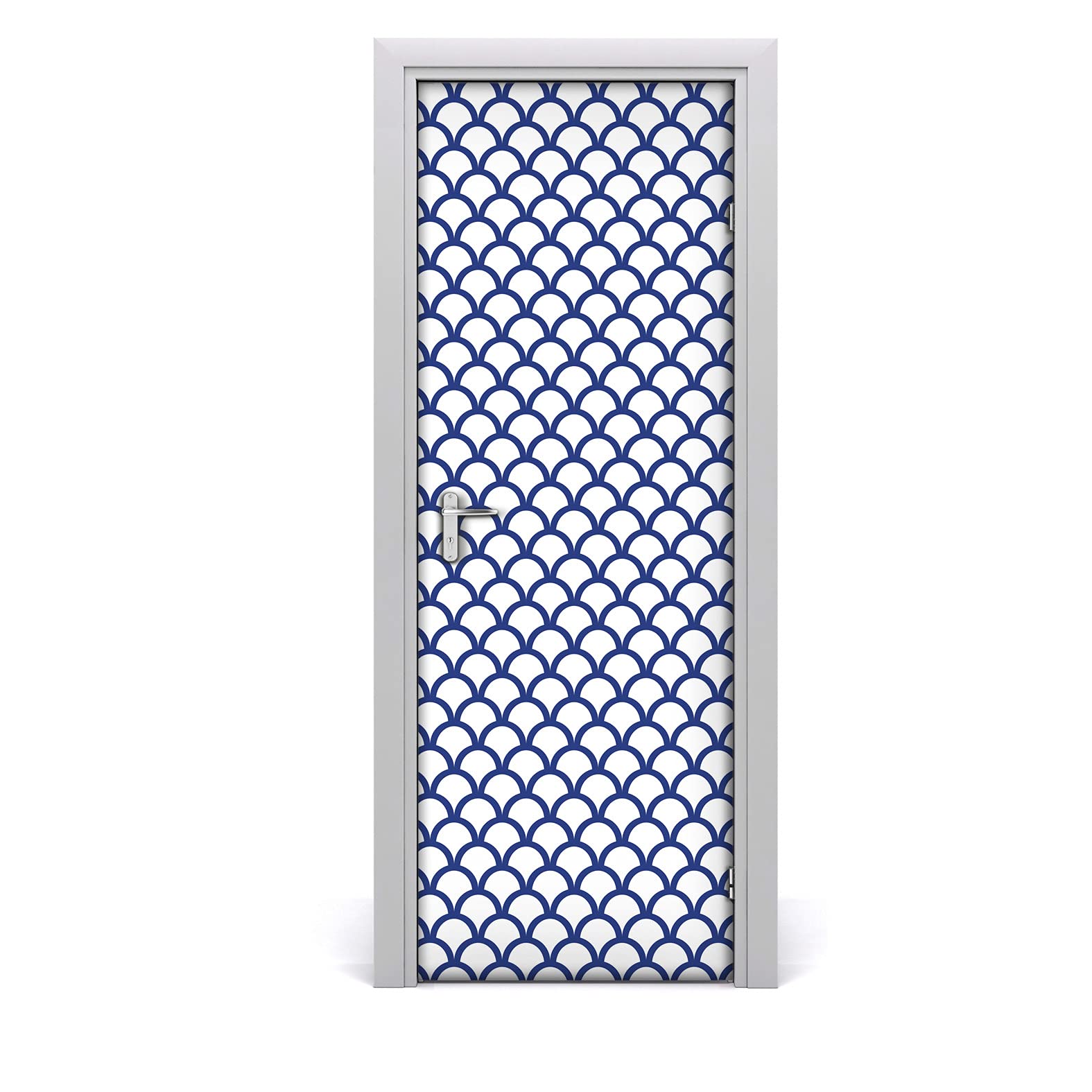 Papier peint sur la porte écaille de poisson 85x200cm de haute qualité