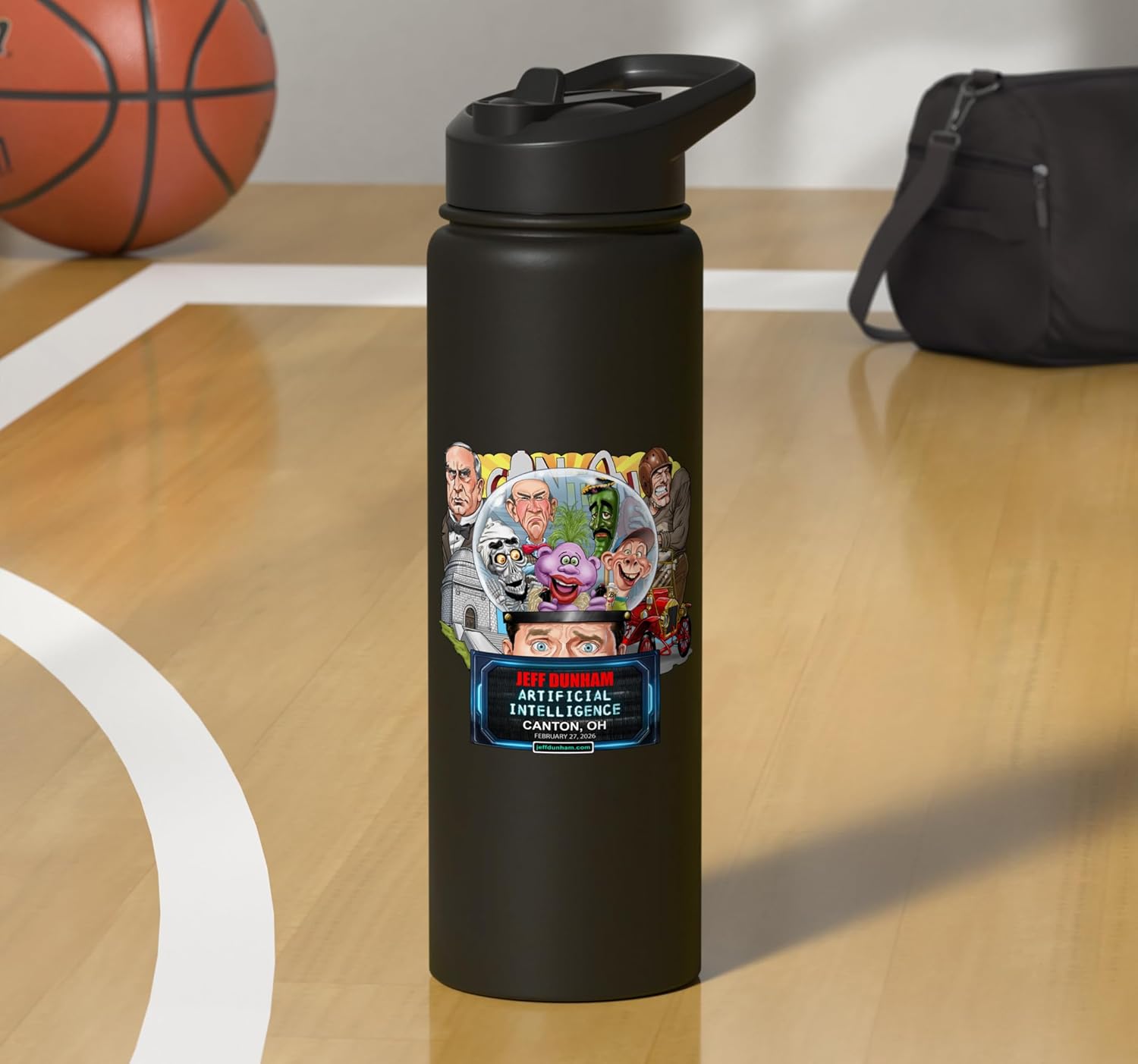 Jeff Dunham Canton, OH (2026) Stainless Steel Insulated Water Bottle