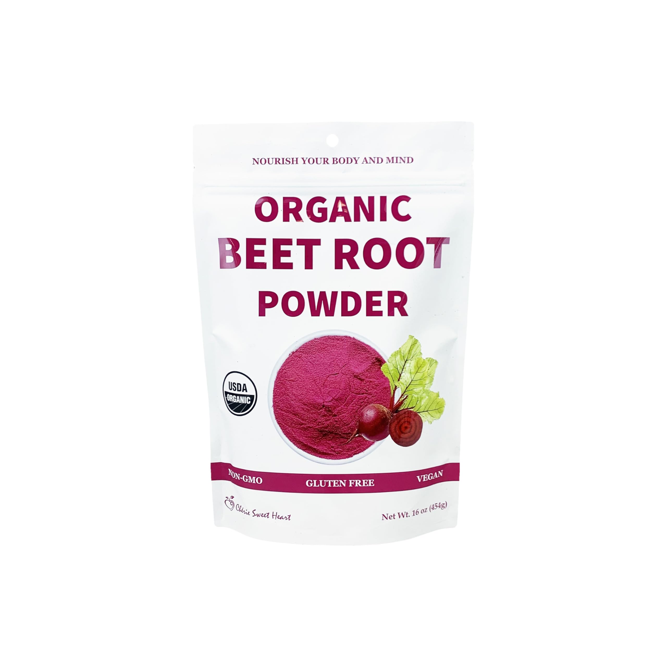 Chérie Sweet Heart Organic Beet Root Powder - dried fruits and vegetables | Mubboo