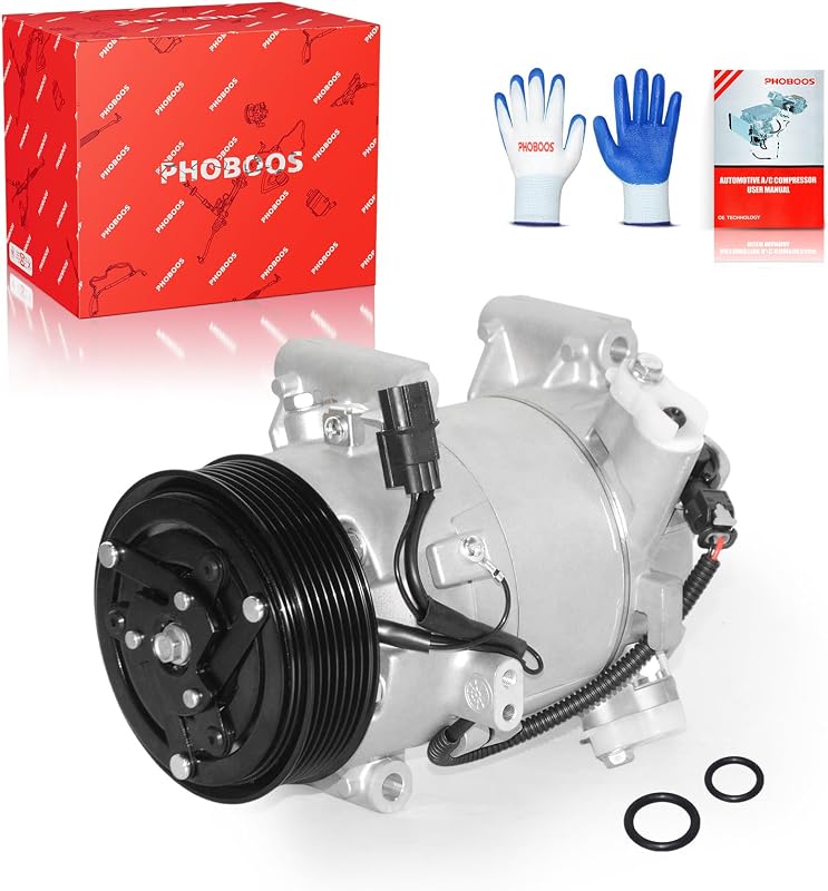 Compressor do ar-condicionado com embreagem PHOBOOS 6CVC140E para Honda Civic e CR-V – 1 unidade