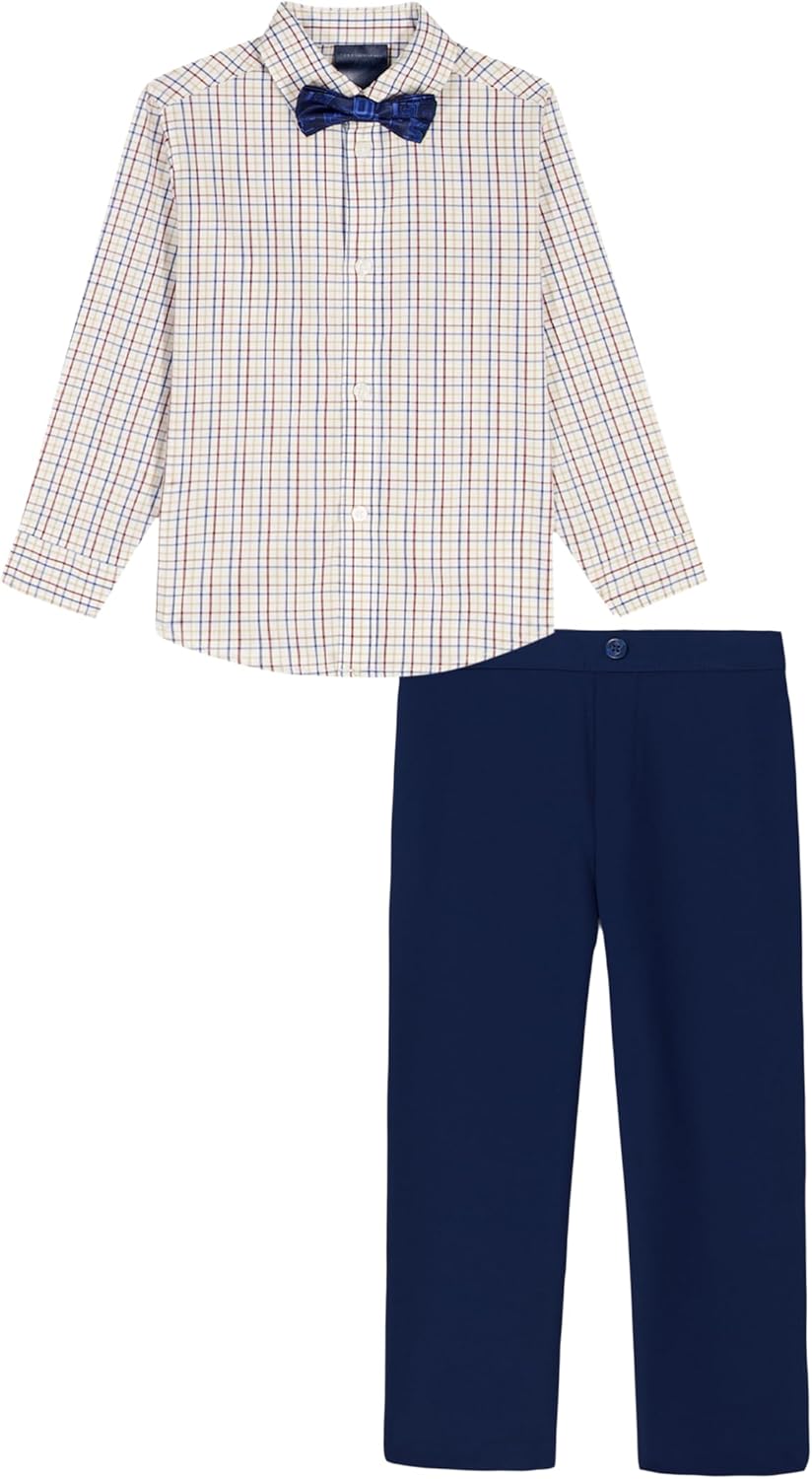 Tommy Hilfiger Boys 3-Piece Formal Set, Includes Dress Shirt, Dress Pants, Tie