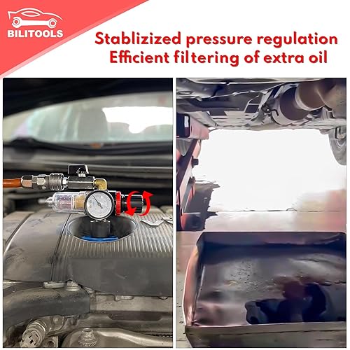 Miniatura 2 de BILITOOLS Juego de embudo de aceite para cambio de aceite del motor, kit de embudo dispensador de aceite de motor automotriz con 15 adaptadores,