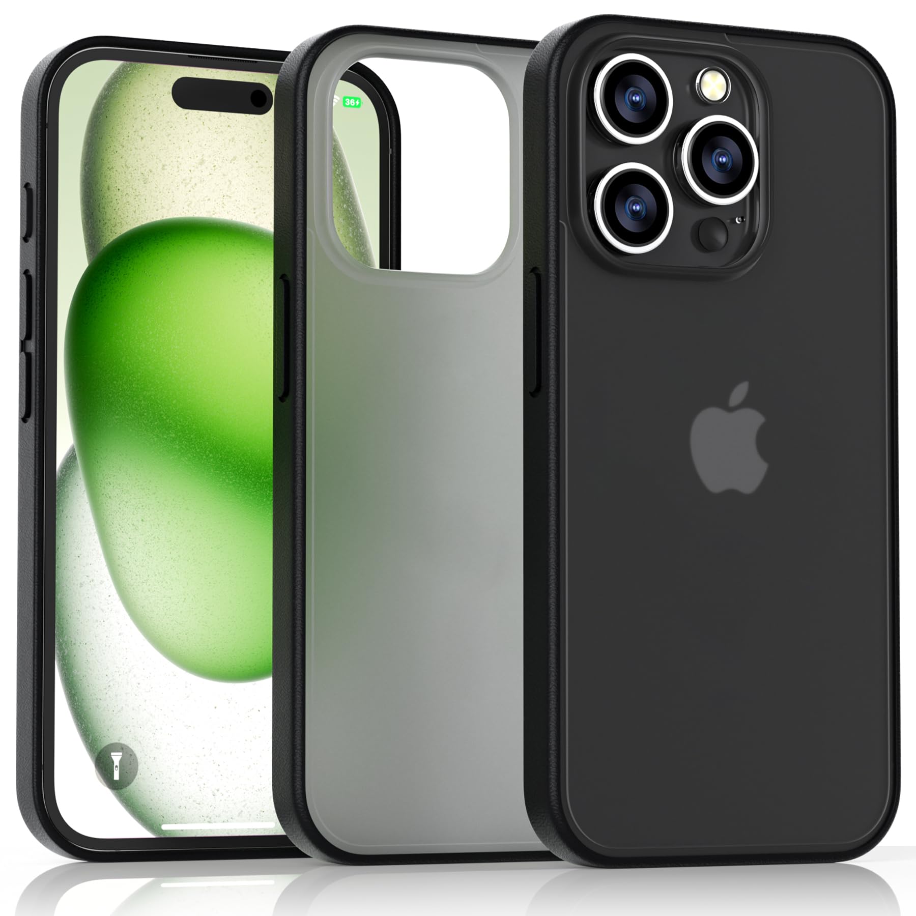 Amazon.com: Gatita for iPhone 15 Plus Black, Sturdy Matte Frosted