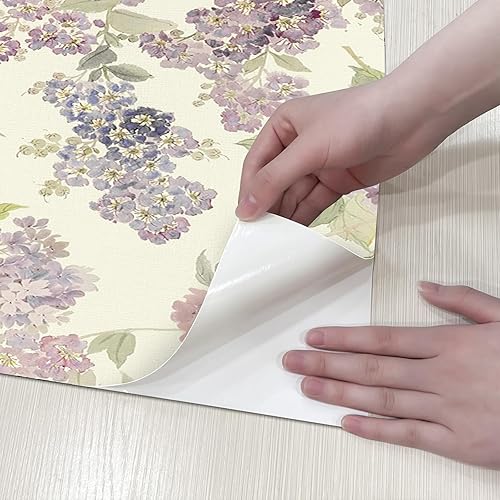 Miniatura 6 de Papel tapiz floral para despegar y pegar de 118 x 17.3 pulgadas, papel tapiz de acuarela de diente de león, papel tapiz botánico abstracto, papel de