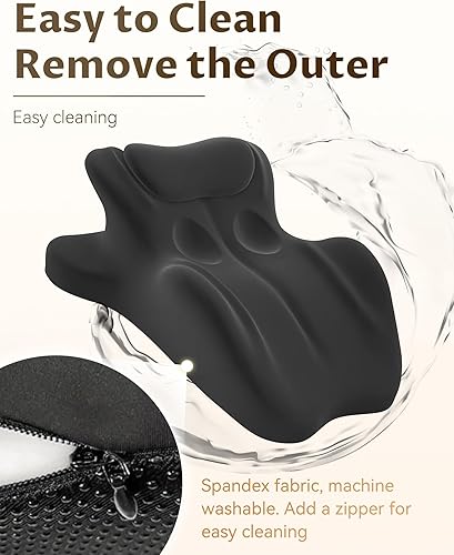 Miniatura 6 de Almohada ergonómica de espuma viscoelástica, almohada de punto dulce, almohada de lectura para cama, soporte ergonómico para dolor de espalda,