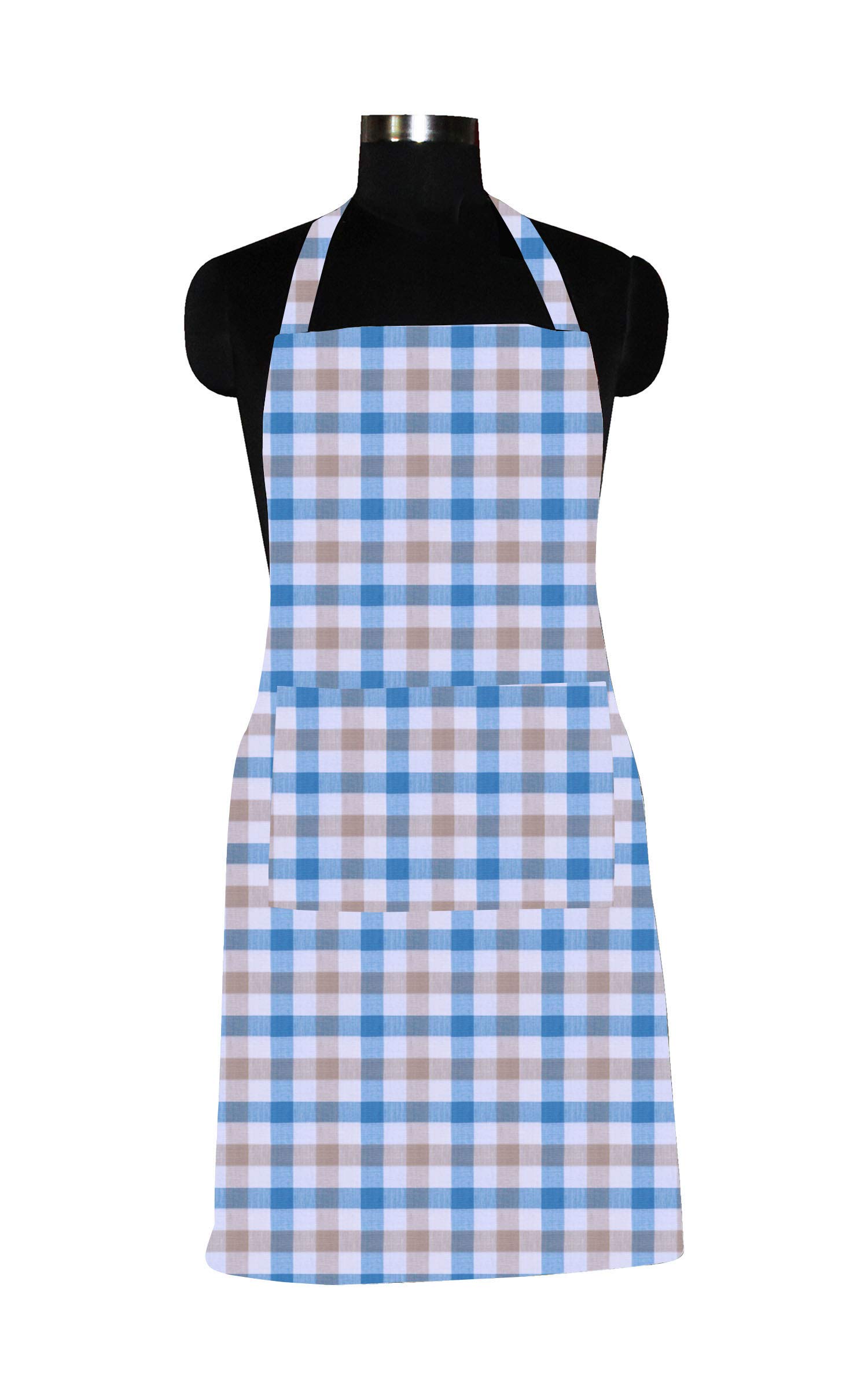 AIRWILL Delantales de cocina de algodón (Lanfranki Blue)