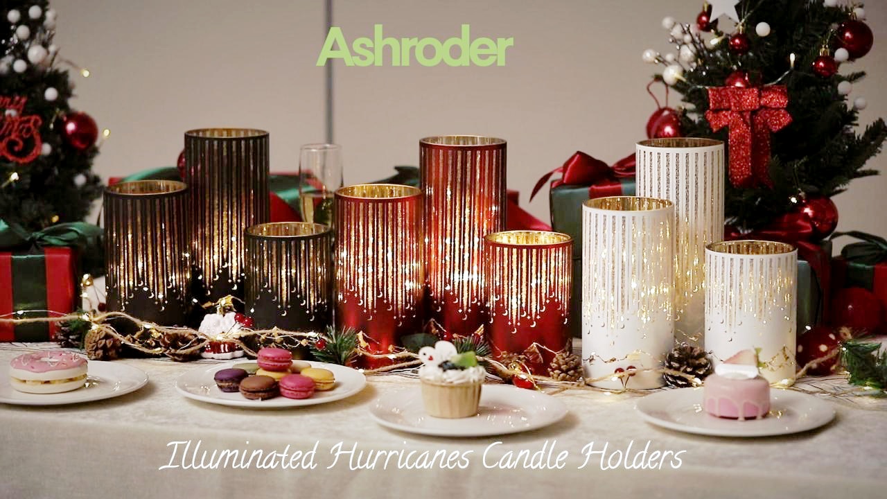Amazon.com: Ashroder Starry Night Hurricane Candleholders with