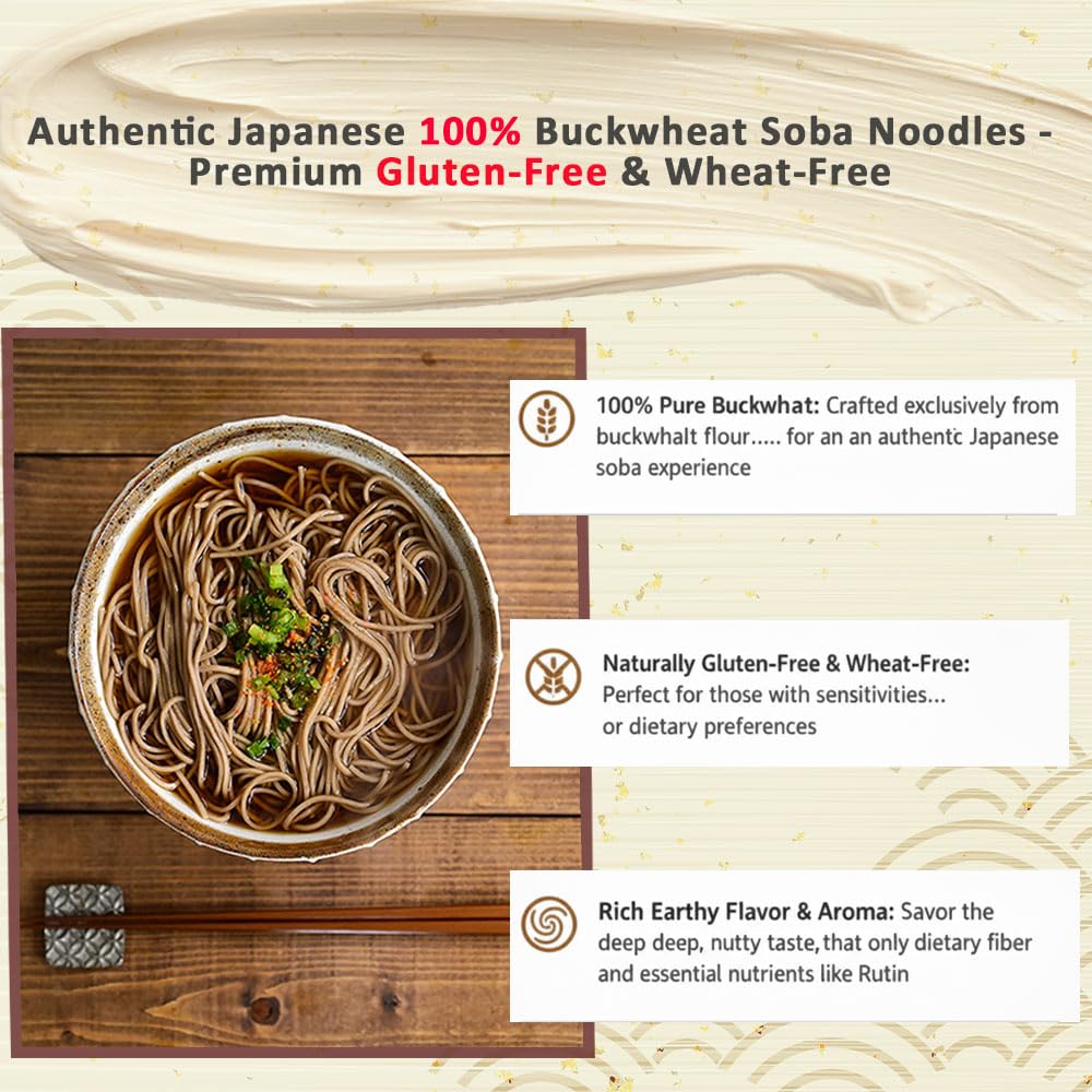 ❇SOBA❇ Amazon.com : Authentic Japanese Buckwheat Soba Noodles 100