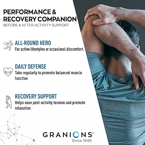 Miniatura 3 de Granions Muscle Comfort Complex  Píldoras relajantes musculares naturales con magnesio, potasio, selenio, cobre y vitaminas B  Relajante diario para