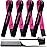 Wig Band Elastic Bands for Wig Edges, Baby Hair Keeping, and Edge Laying - Lace Melting Bands for Wigs and Sewing (4 PCS, BlackPink)