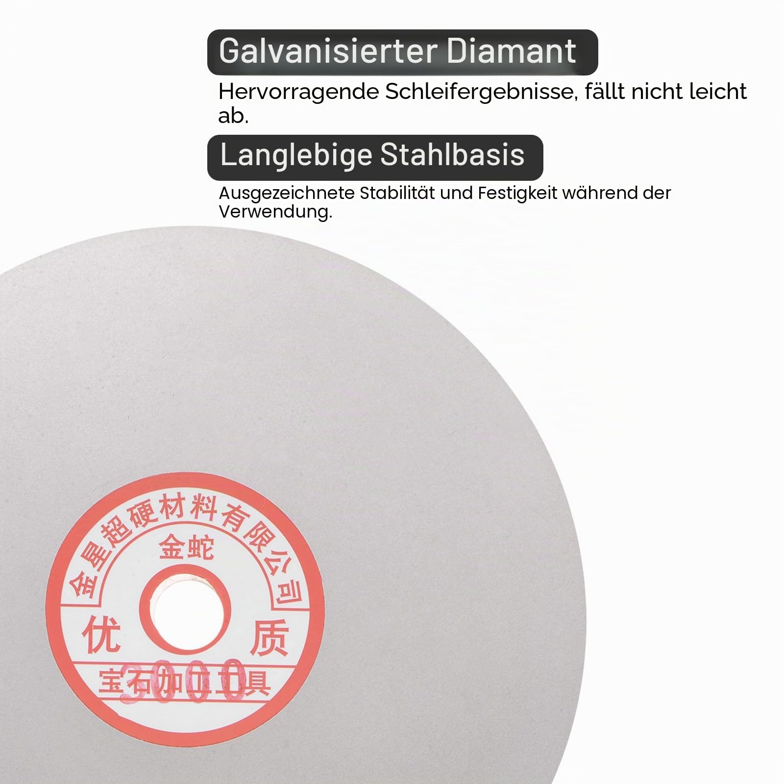 uxcell Diamant-Schleifscheiben-Set, 150 mm, Körnung 80/400/600/800/1500/3000, 1,27 cm Dorn Loch, flache Rundscheibe, Polierscheiben für Edelstein, Fliesen, Glas, Stein, Metall, 6 Stück