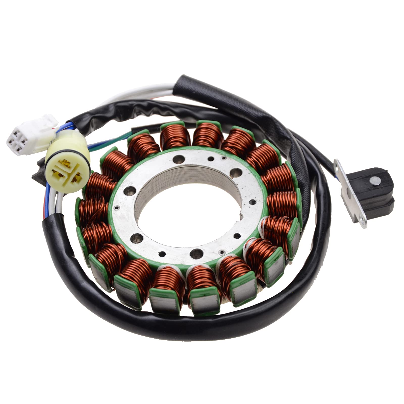 WOOSTAR 18 Bobinas 9 Cable Estator Magneto de Encendido Reemplazo para Warrior 350 YFM350 Raptor 350 YFM350 Wolverine 350 YFM350 Big Bear 400 YFM400 ATV 2002-2004 Motor