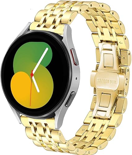 Correas compatibles con Galaxy Watch 66 Classic  55 ProGalaxy Watch 44 ClassicGalaxy 3 1.614 in, correa de repuesto de metal de acero inoxidable