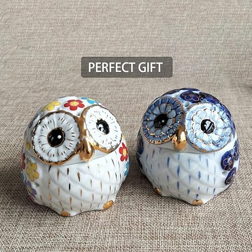 Miniatura 2 de Soporte para cono de incienso de búho, cono de cerámica, quemador de incienso de animales de dibujos animados, soporte de incienso de porcelana con