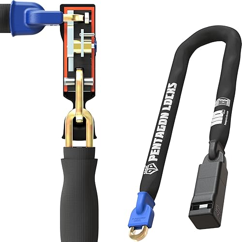 Miniatura 6 de PENTAGON Bike Chain Key Lock - Magnetic Patented Gold Secure Heavy Duty Anti Theft Lock for Bicycles E-Bikes Scooters and Motorcycles - Maximum