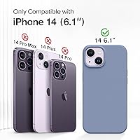 Vista 2 de GONEZ Funda magnética para iPhone 14, compatible con Magsafe, con protector de pantalla + protector de cámara, forro de microfibra antiarañazos