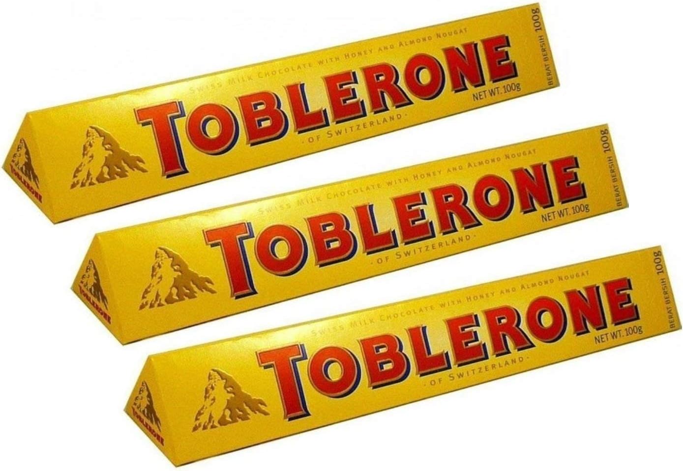 Toblerone Tone Milk 100G X 3(Combo),300 Grams