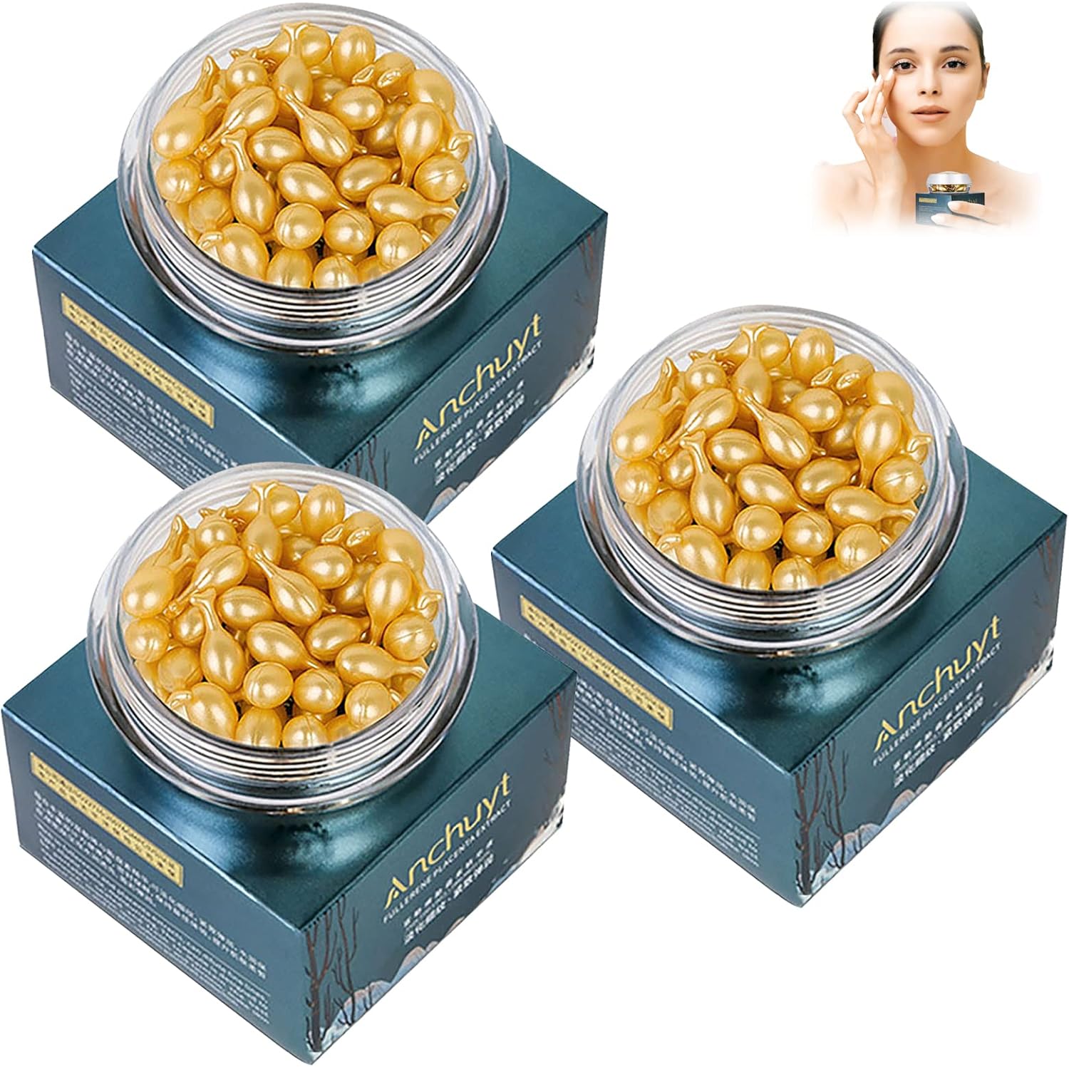 Snake Venom Extract Serum Capsule, AntiWrinkle AntiAging Moisturizing