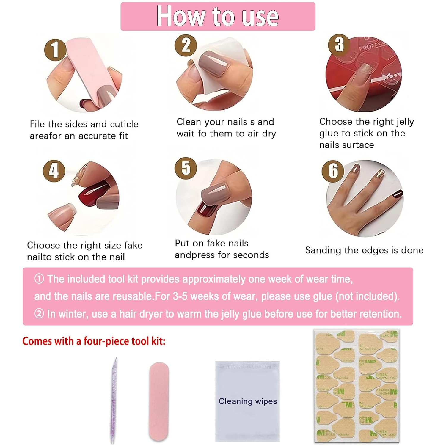 Independence Day Electroplating Press on Nails Medium Almond Fake Nails July 4th Fireworks False Nails with Rhinestones Design Stick on Nails for Women Girls Manicure Decoration 24 Pcs