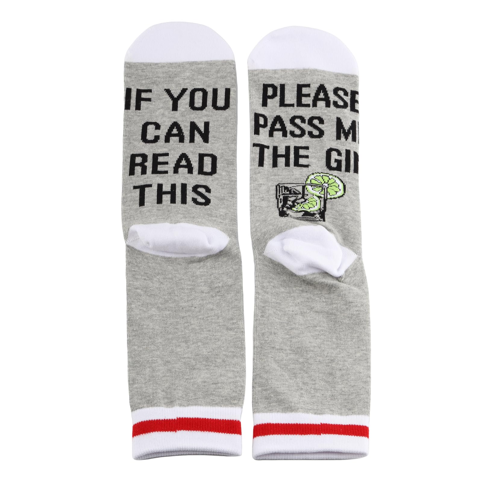 JTOUK Gin Themed Gift Gin Drinker Drinking Gift Please Pass Me The Gin Socks For Alcohol Lover Gift