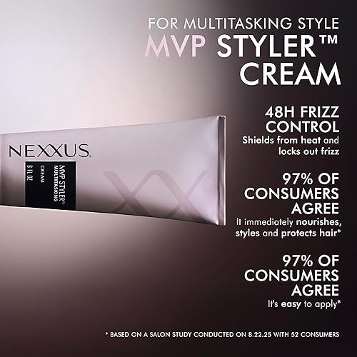 Miniatura 4 de Nexxus Crema de peinado MVP Styler Hybrid Multitasking Hair Cream Powered by MVP Multi-Verse Polymers 6 OZ