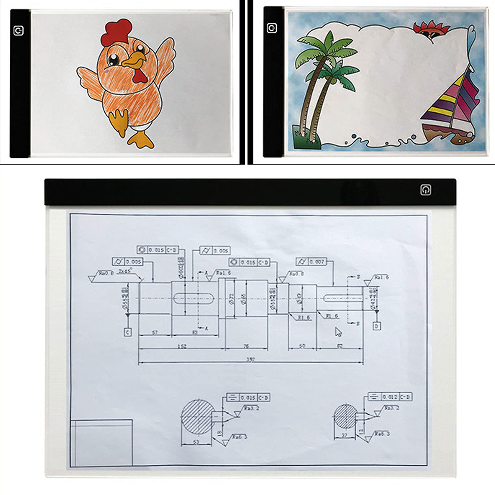 Sketching Light Led Artcraft ? Tracing A4 Light Pad Tracer Dimmable ?for Tattoo Drawing, Streaming, Sketching, Animation, Stenciling