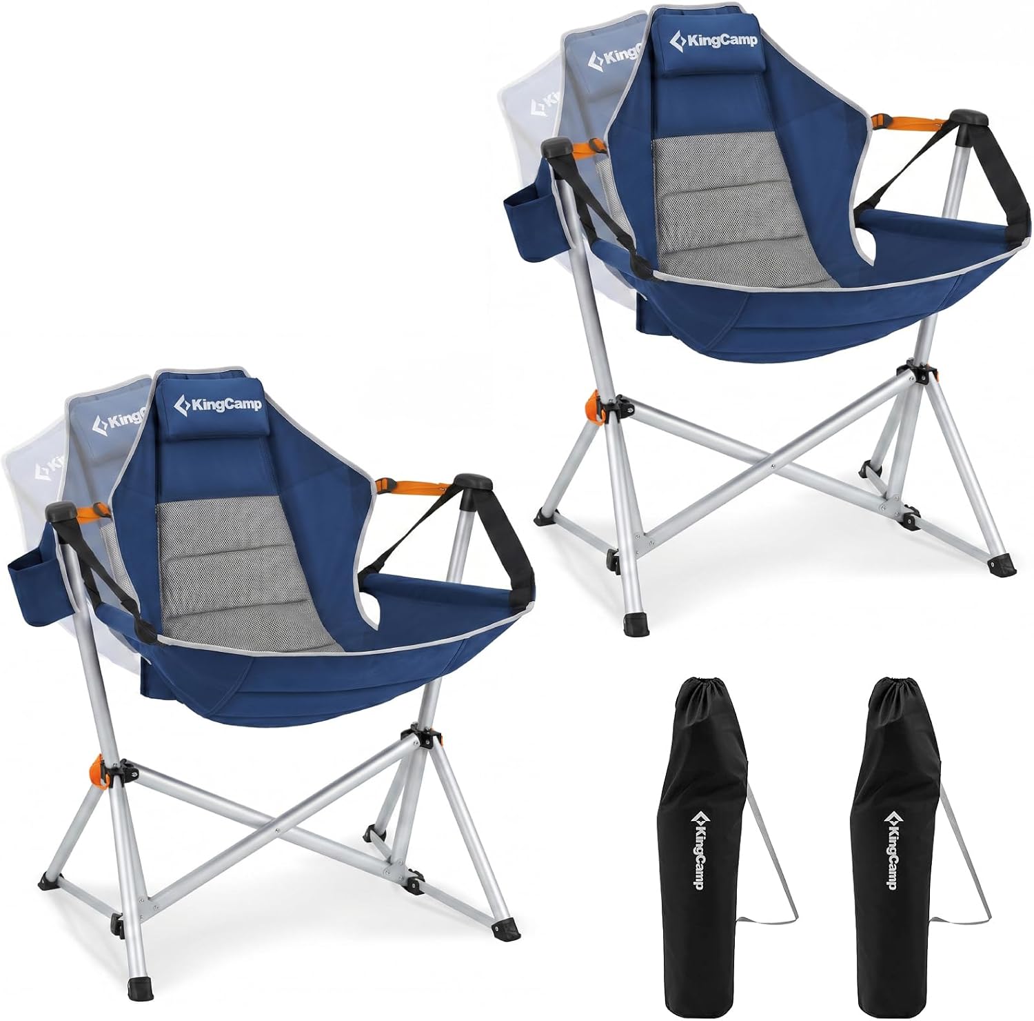 KingCamp Hammock Camping Chair, 400lbs Heavy Duty Swing Chairs for Adults
