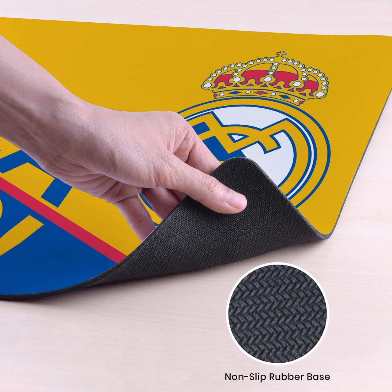 Head Case Designs Officially Licensed Real Madrid CF Hala Madrid Badge Logo 37.4 x 15.75 x 0.16 inches (900 x 400 mm) - XL Gaming Office Desk PC Keyboard Mouse Mat Pad