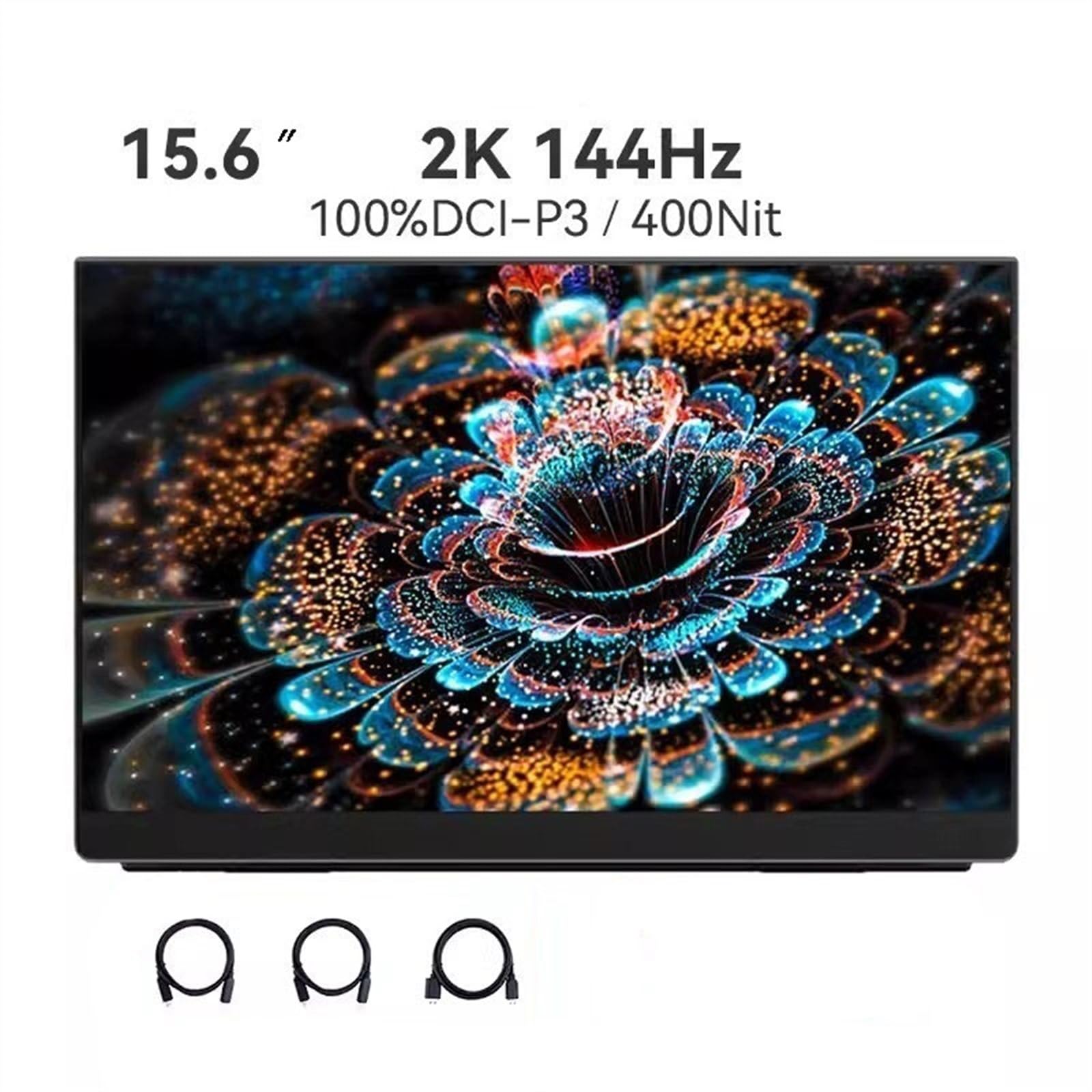 Schermo secondario da 15,6 pollici 2K IPS Monitor portatile for telefono cellulare for ufficio di espansione for host gioco Monitor per Smart Working