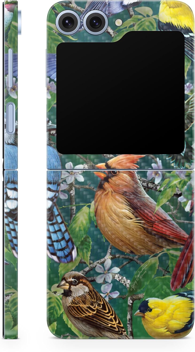 Carbon Fiber Phone Skin Compatible with Samsung Galaxy Z Flip 6 - Backyard Gathering - Premium 3M Vinyl Protective Wrap Decal Cover - Easy to Apply | Crafted in The USA by MightySkins