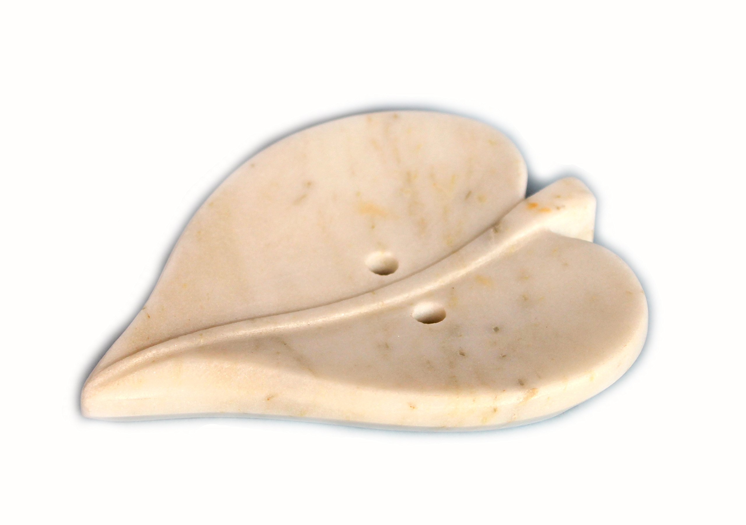 StonKraft Leaf Shaped Soap Dish Made of Marble - Unique Accessories for Bath, Sink or Kitchen (B012FQ464C) Amazon Price History, Amazon Price Tracker