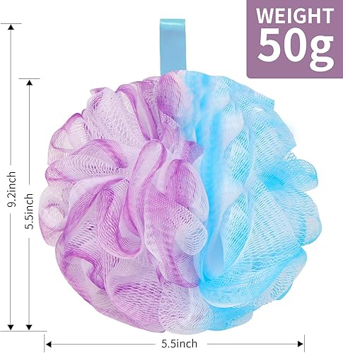 Miniatura 2 de FARMOGA Esponja de esponja suave de malla para ducha, exfoliante de espalda, esponja de ducha para mujeres y hombres, accesorio de baño, herramienta