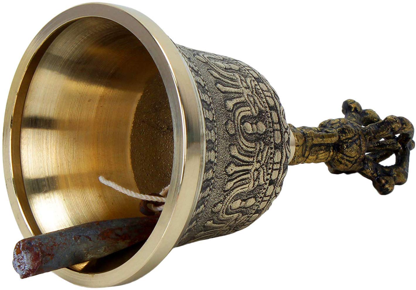 Campana tibetana de meditación y oración Zap Impex Dorje Vajra Campana budista Aprox. 10 cm